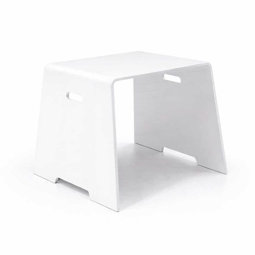 Mesa lateral contemporânea - PYRAMID - TRONA - de metacrilato / retangular / sob medida