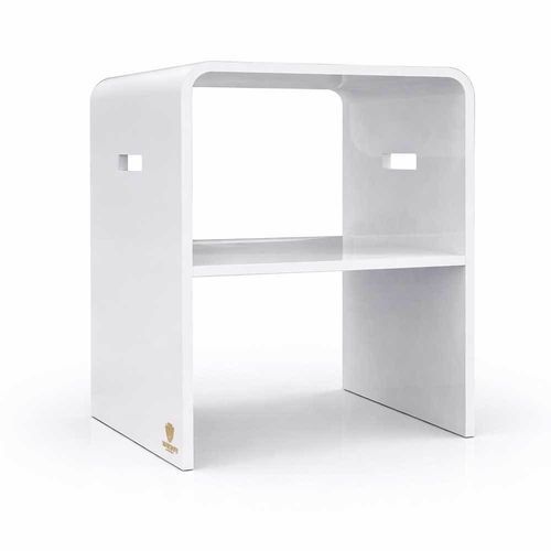 Mesa lateral contemporânea - CUBE-SPA - TRONA - em acrílico / retangular / quadrada