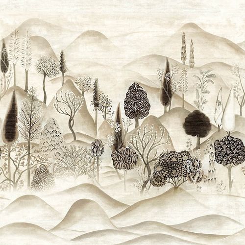 Papel de parede contemporâneo - MUNNAR TAUPE - Masureel Distribution BVBA - em tecido / com natureza / panorâmico