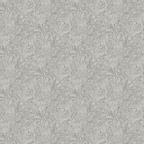 Papel de parede contemporâneo - ONIKAR SILVER - Masureel Distribution BVBA - floral / em não tecido / lavável