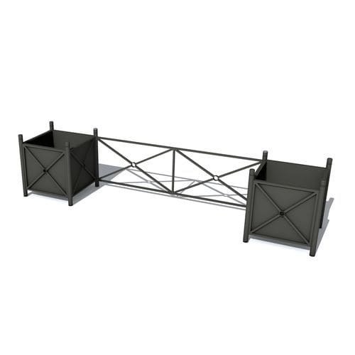 Guarda-corpo em aço galvanizado - Urbana XL - Terra Group - com barras / para ambiente externo / para espaço público