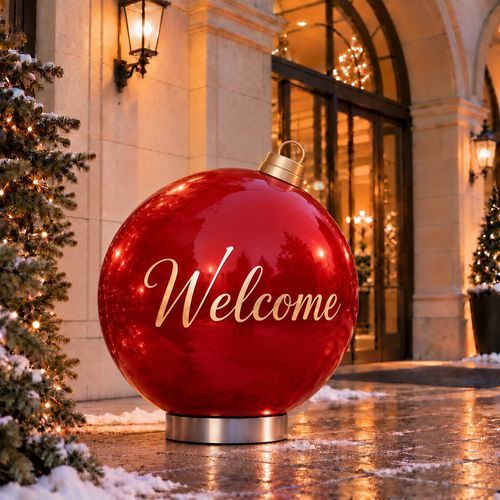 Decoração de Natal de fibra de vidro - XXL CHRISTMAS BALL - Terra Group - para espaço público
