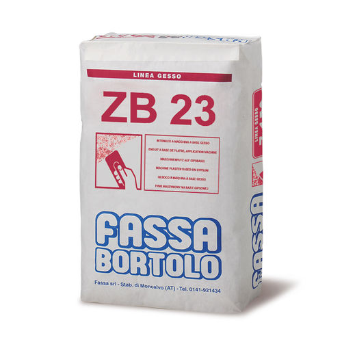 Reboco de preparação - ZB 23 - Fassa Bortolo - para ambiente interno / para parede / para concreto