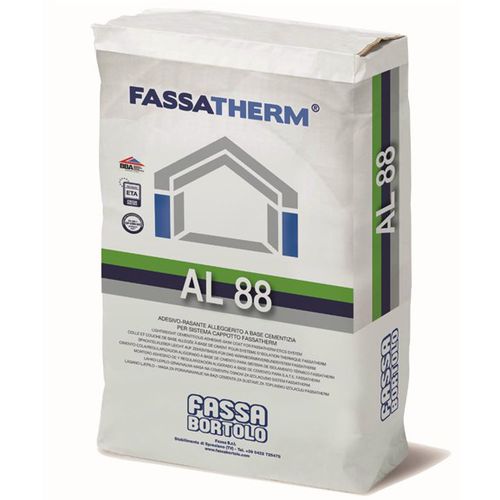 Argamassa colante de vedação - FASSATHERM® AL 88 - Fassa Bortolo - para isolamento térmico pelo exterior (ITE) / de cimento / leve