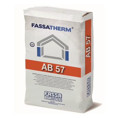 Argamassa colante de vedação - FASSATHERM® AB 57 - Fassa Bortolo - para isolamento térmico pelo exterior (ITE) / de cimento