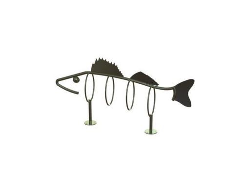Bicicletário de piso - Walleye - Madrax - para ambiente externo / em aço revestido a pó
