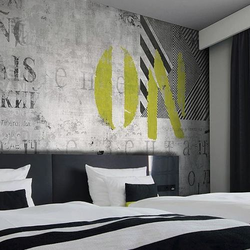 Papel de parede contemporâneo - RANDOM - N.O.W. Edizioni - estampado / com motivos impressos / com texto