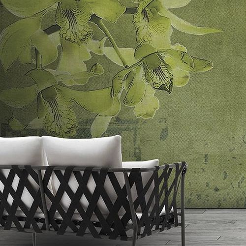 Papel de parede contemporâneo - EVERGREEN - N.O.W. Edizioni - com natureza / com motivos impressos