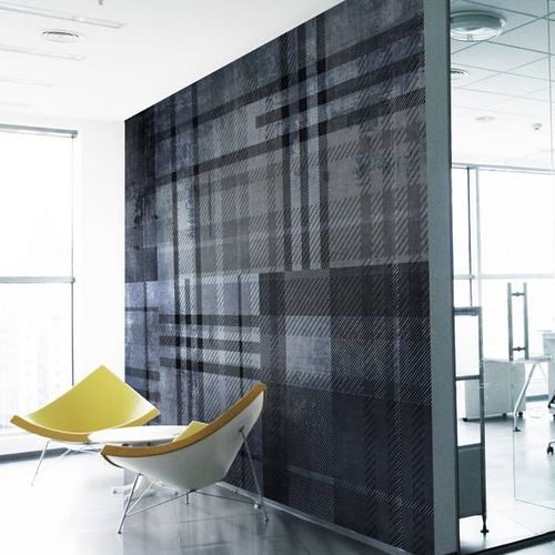 Papel de parede contemporâneo - TWEED - N.O.W. Edizioni - estampado / efeito de tecido / com motivos impressos