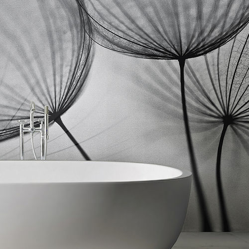 Papel de parede contemporâneo - DANDELION - N.O.W. Edizioni - com natureza / com motivos impressos