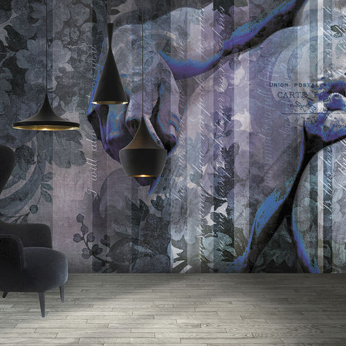 Papel de parede contemporâneo - DD FLOWER - N.O.W. Edizioni - floral / com motivos impressos
