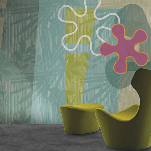 Papel de parede contemporâneo - REGINA MARGHERITA - N.O.W. Edizioni - estampado / com motivos impressos