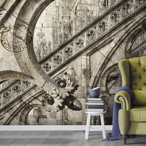 Papel de parede contemporâneo - CATTEDRALE - N.O.W. Edizioni - estampado / com motivos impressos