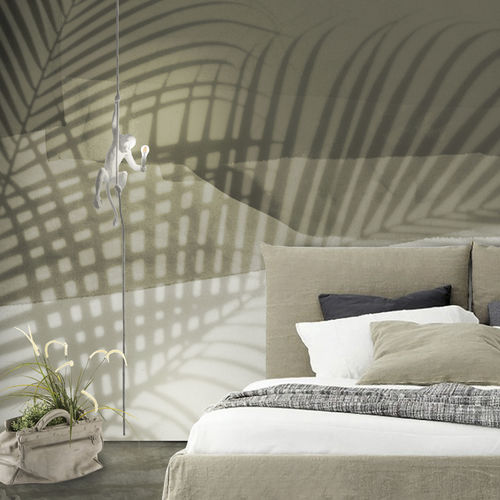 Papel de parede contemporâneo - PALM - N.O.W. Edizioni - floral / panorâmico / efeito de concreto