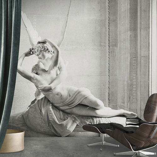 Papel de parede contemporâneo - CANOVA - N.O.W. Edizioni - panorâmico / com cena / efeito de concreto