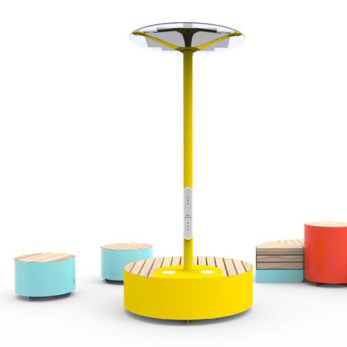 Estação de recarga USB - 19.055 - ZANO Street Furniture - solar / WiFi / para espaços públicos