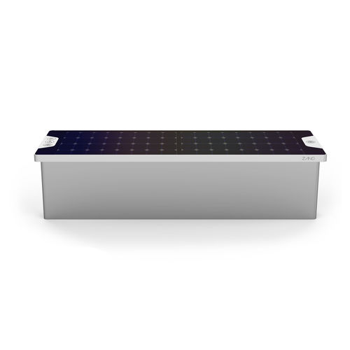 Banco para espaço público contemporâneo - SCANDIK - ZANO Street Furniture - em aço galvanizado / em aço revestido a pó / em aço inoxidável