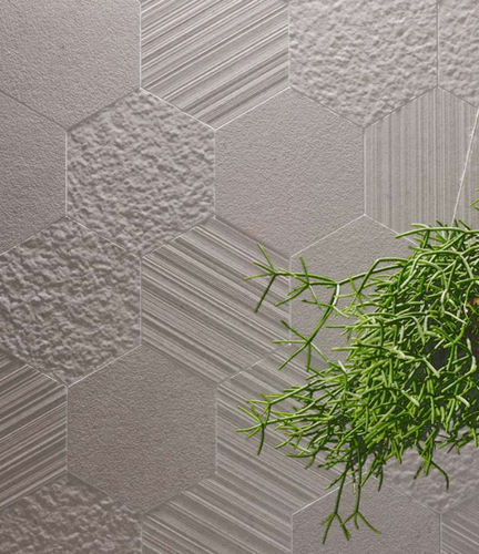 Placas de revestimento em grés porcelanato - OTTO: BIANCO - 41zero42 - nacarada / para ambiente interno / de piso