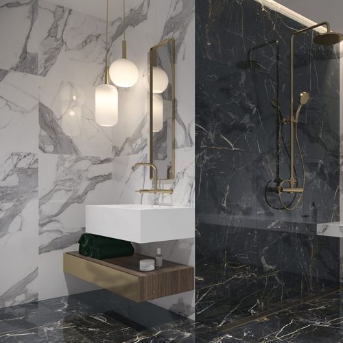 Placas de revestimento em grés porcelanato - MARQUINA GOLD - CERRAD - polida / fosca / lisa
