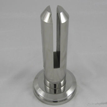 Pinça para vidro em aço inoxidável - FS1 - Clear glass - para guarda-corpo