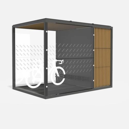 Abrigo para bicicletas sustentável - Y3-SET2102 - egoé - em aço / em aço galvanizado / em aço termolacado