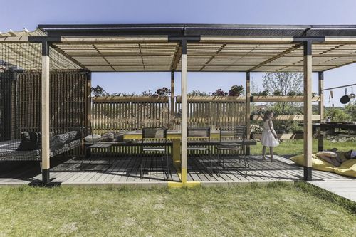 Pérgola modular - Y : Un concept ! - egoé - em madeira / em aço galvanizado / em aço termolacado