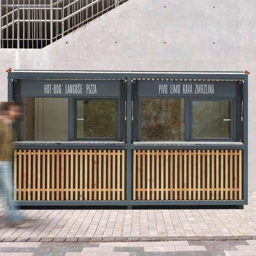 Quiosque da linha comercial - Y7-SET2201 - egoé - de alimentação / para ambiente externo / em aço galvanizado