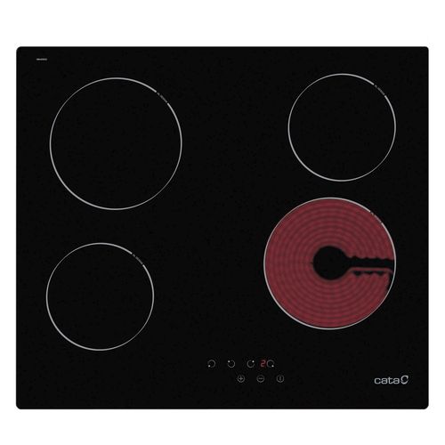 Cooktop vitrocerâmico - TN 604 - CATA - 4 bocas / de embutir / com painel touch