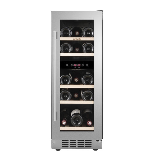 Adega climatizada multitemperatura - VI 30017 X - CATA - de embutir / metálica / com porta de vidro