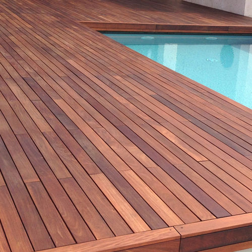 Tábua de deck em ipê - GreenDesign - com sistema de encaixe / da linha comercial / reciclável