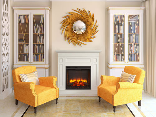 Lareira elétrica - SIMPLIFIRE MONARCH - Harman Stoves - de embutir / Face única / fechada