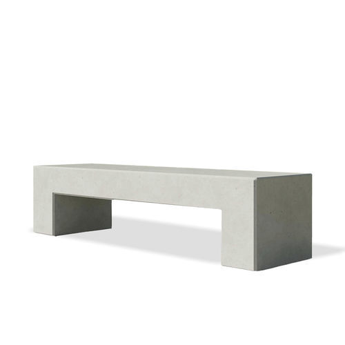 Banco para espaço público contemporâneo - angulus sedes pontis - CO33 - em concreto / sem encosto / sem braços