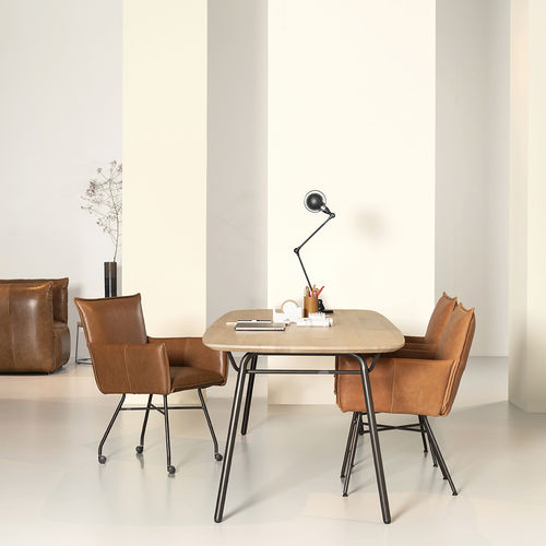 Cadeira de sala de jantar contemporânea - Sanne - Jess - para ambiente interno / em tecido / em couro