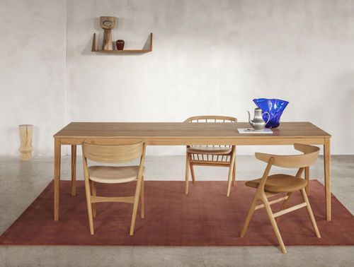 Mesa de jantar de design escandinavo - Sibast No 2 - sibast furniture - em carvalho / em MDF laqueado / com base em carvalho