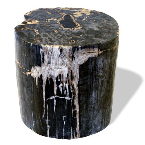 Banqueta contemporânea - SKU: 236 - Unik - em madeira fossilizada / da linha comercial / para ambiente externo