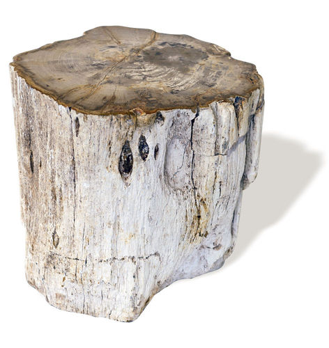 Banqueta contemporânea - SKU: 244	 - Unik - em madeira fossilizada / da linha comercial / para ambiente externo