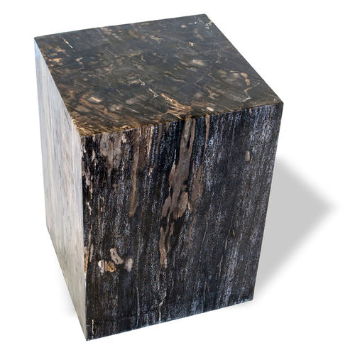 Banqueta contemporânea - SKU: 507 - Unik - em madeira fossilizada / da linha comercial / para ambiente externo