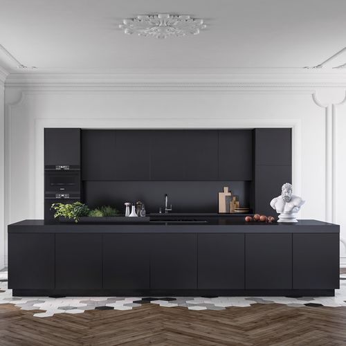 Painel para móvel - NERO PMT1303M - Transformad - para cozinha / de parede / sustentável