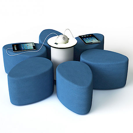 Cadeira contemporânea - SMART - WAVEinside - para ambiente interno / em tecido / inteligente