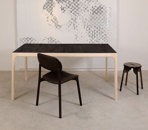 Mesa contemporânea - UNNA - Zanat - em carvalho / em madeira maciça / em nogueira
