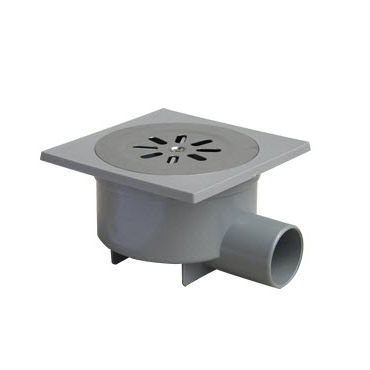 Caixa sifonada em PVC - CHL150C - AIRGAMA SRL - para pátio / com grelha / redonda
