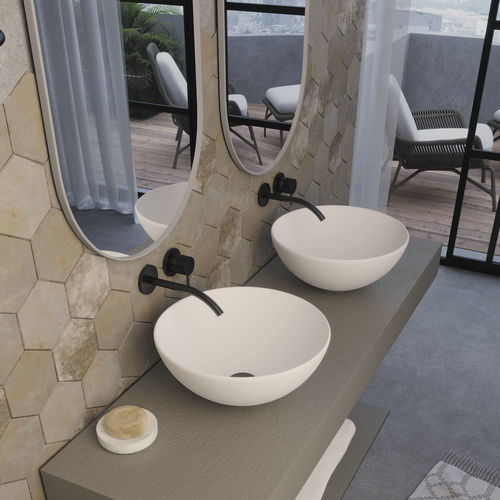 Cuba de apoio - Dynamic - QUARE DESIGN - de resina / por medida / circular