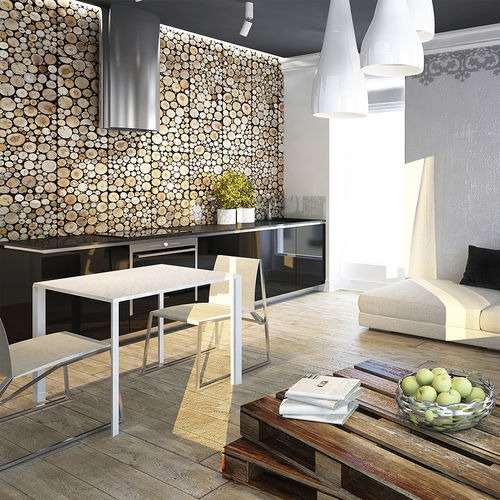 Painel decorativo de revestimento - WOOD : PURE - STEGU SP. Z O.O. - de parede / em madeira / texturizado