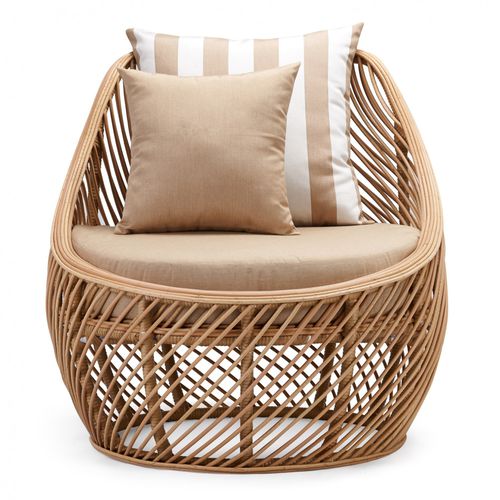 Poltrona contemporânea - BUTTERCUP : J11CH-0003 - Corner 43 Decor - em alumínio / em ratã sintético / de jardim
