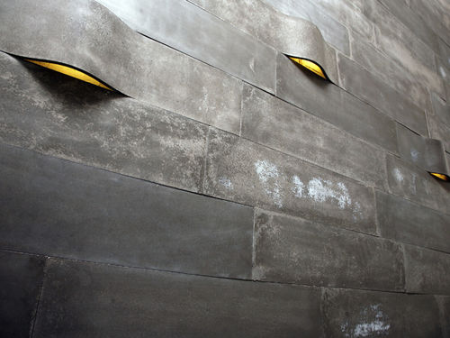 Placas de revestimento em concreto - WILLOW - itaibaron - com relevo / para ambiente interno / de parede