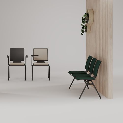 Cadeira de conferência contemporânea - AXO - Nowy Styl - para ambiente interno / em madeira / em aço
