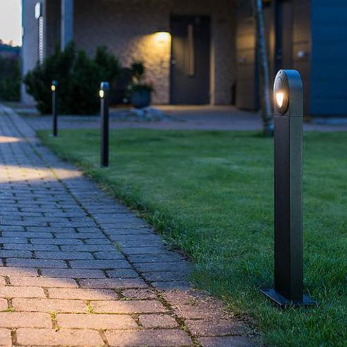 Poste balizador de iluminação de jardim - CALLISTO - SG LIGHTING - contemporâneo / em alumínio / em vidro