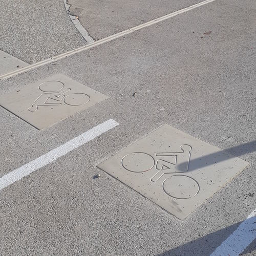 Demarcação viária para ciclovia/ciclofaixa - DABC - REPLIK - em concreto
