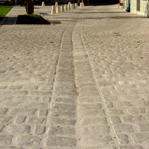 Bloco de pavimentação em concreto - PA04 - REPLIK - para área externa / para ambiente externo / patinado