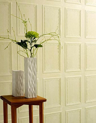 Acabamento de parede em linóleo - GEORGIAN PANEL - Lincrusta - texturizado / efeito 3D / da linha residencial